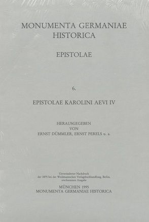 Epistolae (in Quart) / Epistolae Karolini aevi (IV) von Dümmler,  Ernst, Perels,  Ernst