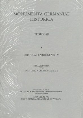 Epistolae (in Quart) / Epistolae Karolini aevi (V) von Caspar,  Erich, Laehr,  Gerhard