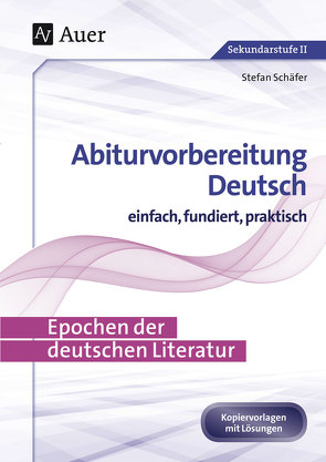 Epochen der deutschen Literatur von Schaefer,  Stefan