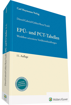 EPÜ- und PCT-Tabellen von Düwel,  Isabell, Gabriel,  Markus, Göhler,  Karen, Renz,  Christian, Teufel,  Benjamin