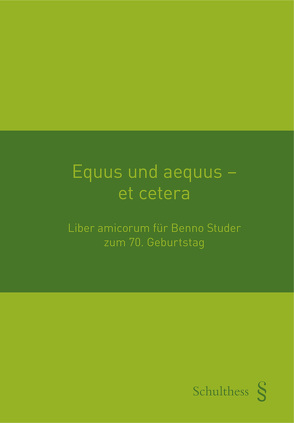 Equus und aequus – et cetera von Eitel,  Paul, Zeiter,  Alexandra