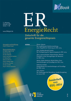 ER EnergieRecht – Sonderheft 1.14 von Cosack,  Tilman