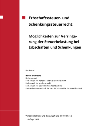 Erbschafts- und Schenkungssteuer von Brennecke,  Harald