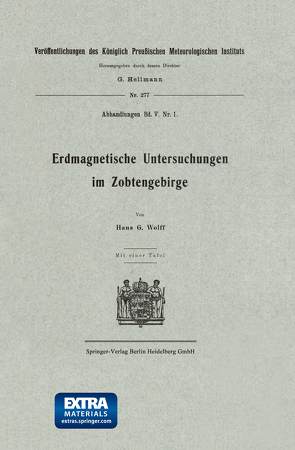 Erdmagnetische Untersuchungen im Zobtengebirge von Wolff,  Hans G