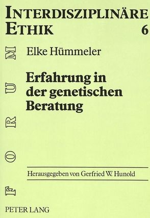 Erfahrung in der genetischen Beratung von Hümmeler,  Elke