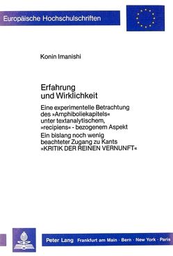 Erfahrung und Wirklichkeit von Imanishi,  Konin