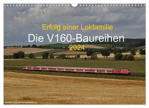 Erfolg einer Lokfamilie – Die V160-Baureihen (Wandkalender 2024 DIN A3 quer), CALVENDO Monatskalender von Stefan Jeske,  Jan van Dyk,  bahnblitze.de: