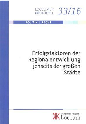Erfolgsfaktoren der Regionalentwicklung jenseits der großen Städte von Lange,  Joachim
