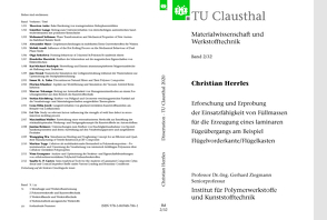 Erforschung und Erprobung der Einsatzfähigkeit von Füllmassen für die Erzeugung eines laminaren Fügeübergangs am Beispiel Flügelvorderkante/Flügelkasten von Herrles,  Christian