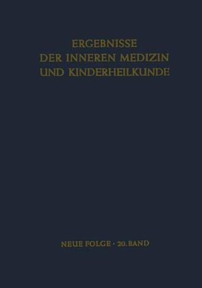 Ergebnisse der Inneren Medizin und Kinderheilkunde von Heilmeyer,  L., Prader,  A., Rudder,  B. De, Schoen,  R.