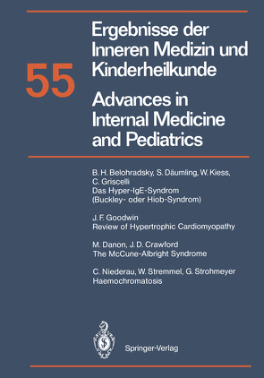 Ergebnisse der Inneren Medizin und Kinderheilkunde / Advances in Internal Medicine and Pediatrics von Frick,  P., Harnack,  G.-A. von, Kochsiek,  K., Martini,  G. A., Prader,  A.