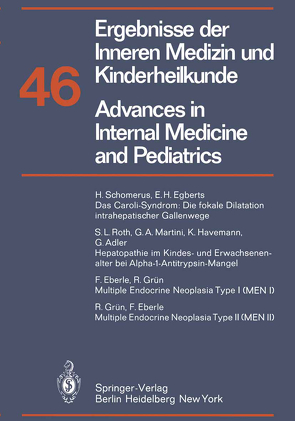 Ergebnisse der Inneren Medizin und Kinderheilkunde / Advances in Internal Medicine and Pediatrics von Frick,  P., Harnack,  G.-A. von, Kochsiek,  K., Martini,  G. A., Prader,  A.