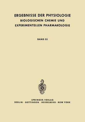 Ergebnisse der Physiologie, Biologischen Chemie und Experimentellen Pharmakologie von Kramer,  K., Krayer,  O., Lehnartz,  E., Muralt,  A. von, Weber,  H. H.