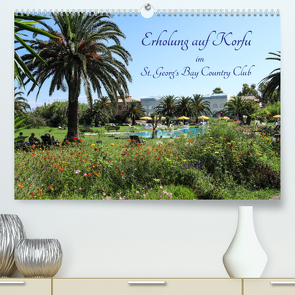 Erholung auf Korfu im St. Georg’s Bay Country Club (Premium, hochwertiger DIN A2 Wandkalender 2023, Kunstdruck in Hochglanz) von Lindhuber,  Josef