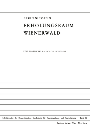 Erholungsraum Wienerwald von Niesslein,  Erwin