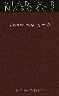 Erinnerung, sprich von Nabokov,  Vladimir, Zimmer,  Dieter E.