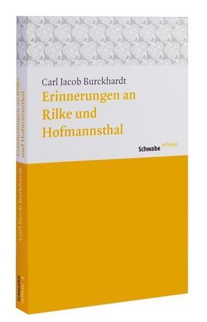 Erinnerungen an Rilke und Hoffmansthal von Burckhardt,  Carl Jacob