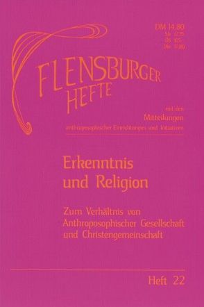 Erkenntnis und Religion von Gädeke,  Rudolf, Gädeke,  Wolfgang, Weirauch,  Wolfgang