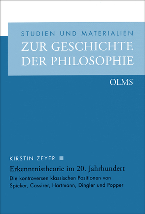 Erkenntnistheorie im 20. Jahrhundert von Zeyer,  Kirstin