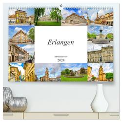 Erlangen Impressionen (hochwertiger Premium Wandkalender 2024 DIN A2 quer), Kunstdruck in Hochglanz von Meutzner,  Dirk
