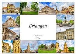 Erlangen Impressionen (Wandkalender 2024 DIN A2 quer), CALVENDO Monatskalender von Meutzner,  Dirk