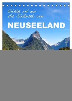 Erlebe mit mir die Südinsel von Neuseeland (Tischkalender 2024 DIN A5 hoch), CALVENDO Monatskalender von Büscher,  Nadine