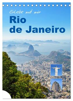 Erlebe mit mir Rio de Janeiro (Tischkalender 2024 DIN A5 hoch), CALVENDO Monatskalender von Büscher,  Nadine