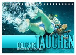 Erlebnis Tauchen – faszinierende Unterwasserwelt (Tischkalender 2024 DIN A5 quer), CALVENDO Monatskalender