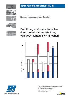 Ermittlung umformtechnischer Grenzen bei der Verarbeitung von beschichteten Feinblechen von Bräunlich,  Hans, Neugebauer,  Reimund
