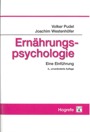 Ernährungspsychologie von Pudel,  Volker, Westenhöfer,  Joachim