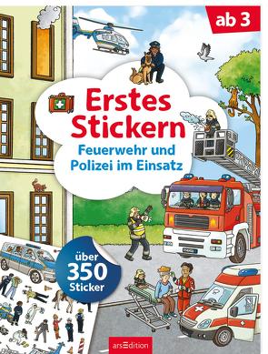 Erstes Stickern – Feuerwehr und Polizei im Einsatz von Coenen,  Sebastian