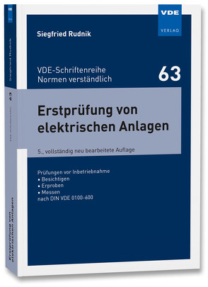 Erstprüfung von elektrischen Anlagen von Rudnik,  Siegfried