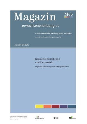 Erwachsenenbildung und Universität. Impulse, Spannungen und Kooperationen von Filla,  Wilhelm, Gruber,  Elke