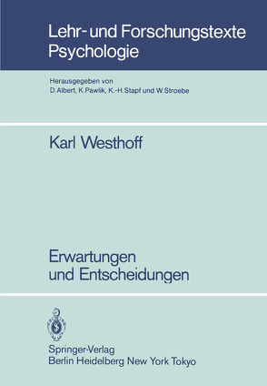 Erwartungen und Entscheidungen von Westhoff,  Karl