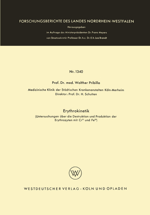 Erythrokinetik von Pribilla,  Walther