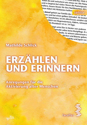 Erzählen und Erinnern (Zusatzmaterial) von Schlick,  Mathilde