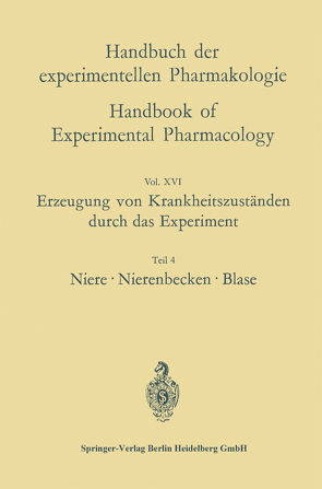 Erzeugung von Krankheitszuständen durch das Experiment von Eichler,  Oskar, Haase,  Helmut