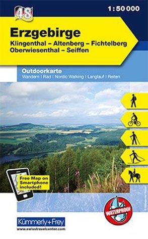 Erzgebirge Nr. 48 Outdoorkarte Deutschland 1:50 000