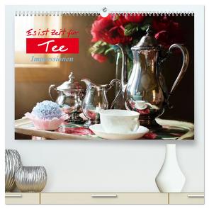 Es ist Zeit für Tee. Impressionen (hochwertiger Premium Wandkalender 2024 DIN A2 quer), Kunstdruck in Hochglanz von Stanzer,  Elisabeth