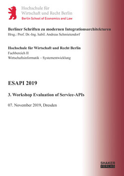 ESAPI 2019 von Schmietendorf,  Andreas, Wiedemann,  Thomas