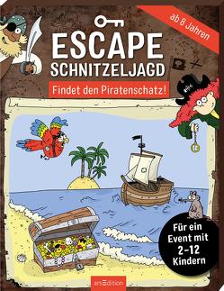 Escape-Schnitzeljagd – Findet den Piratenschatz! von Hellmeier,  Horst, Lang,  Hannah