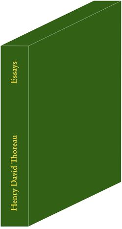 Essays von Schaup,  Susanne, Thoreau,  Henry David