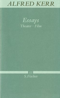 Essays von Haarmann,  Hermann, Kerr,  Alfred, Siebenhaar,  Klaus