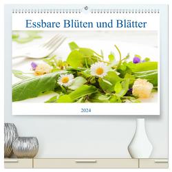 essbare Blüten und Blätter (hochwertiger Premium Wandkalender 2024 DIN A2 quer), Kunstdruck in Hochglanz von EflStudioArt,  EflStudioArt
