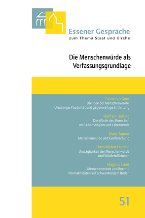 Essener Gespräche zum Thema Staat und Kirche, Band 51 von Kämper,  Burkhard, Pfeffer,  Klaus