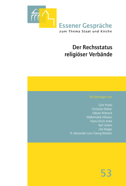 Essener Gespräche zum Thema Staat und Kirche, Band 53 von Kämper,  Burkhard, Pfeffer,  Klaus