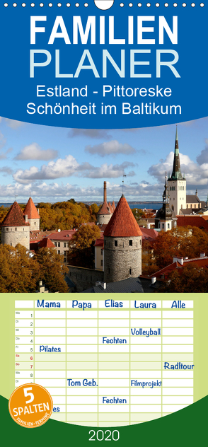 Estland – Pittoreske Schönheit im Baltikum – Familienplaner hoch (Wandkalender 2020 , 21 cm x 45 cm, hoch) von Becker,  Bernd