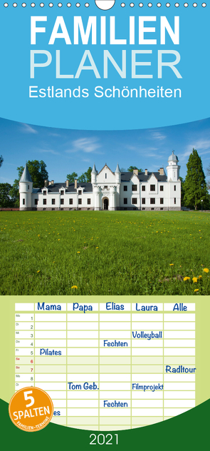 Estlands Schönheiten – Familienplaner hoch (Wandkalender 2021 , 21 cm x 45 cm, hoch) von Scholz,  Frauke