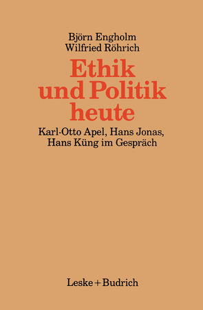 Ethik und Politik heute von Engholm,  Björn, Röhrich,  Wilfried