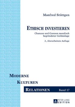 Ethisch investieren von Stüttgen,  Manfred